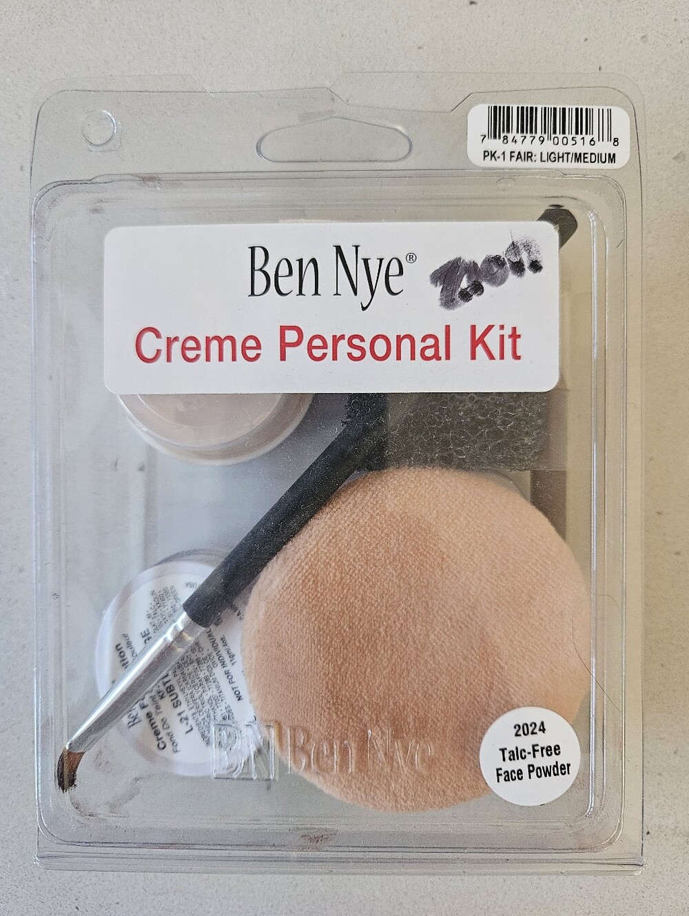 Ben Nye Theatrical Makeup Creme Personal Kit - PK-1 Fair: Light/Medium